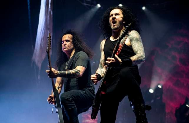 Kreator in Oberhausen ** NUR FÜR REDAKTIONELLE ZWECKE ** EDITORIAL USE ONLY **<p>Die Essener Thrash Metal Band Kreator spielt am 4. April 2026 im Rahmen ihrer Krushers of the World - Tour in der Grugahalle in Essen. Deutschland Nordrhein Westfalen Essen Copyright: SebastianxKonopka