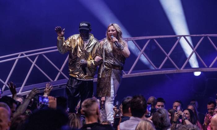 Hasselt, The Netherlands, 2026-04-04 21:58:52 04-04-2026, Trixxo Arena, Hasselt, BEL. I love the 90 s. Photo: NL Image David Heukers. 2 Brothers on the 4th Floor. Desray, Desiree Manders, D-Rock, Rene Phillips Credit: NL Beeld Heukers Media  Copyright: xx x