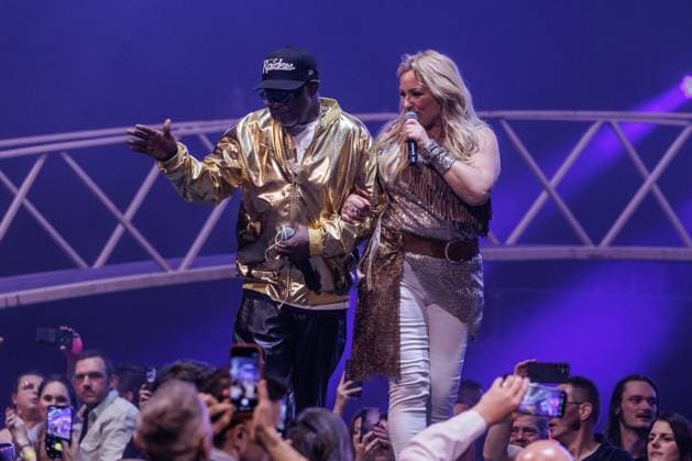 Hasselt, The Netherlands, 2026-04-04 21:58:57 04-04-2026, Trixxo Arena, Hasselt, BEL. I love the 90 s. Photo: NL Image David Heukers. 2 Brothers on the 4th Floor. Desray, Desiree Manders, D-Rock, Rene Phillips Credit: NL Beeld Heukers Media  Copyright: xx x
