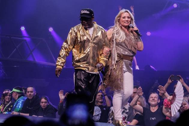Hasselt, The Netherlands, 2026-04-04 21:59:10 04-04-2026, Trixxo Arena, Hasselt, BEL. I love the 90 s. Photo: NL Image David Heukers. 2 Brothers on the 4th Floor. Desray, Desiree Manders, D-Rock, Rene Phillips Credit: NL Beeld Heukers Media  Copyright: xx x
