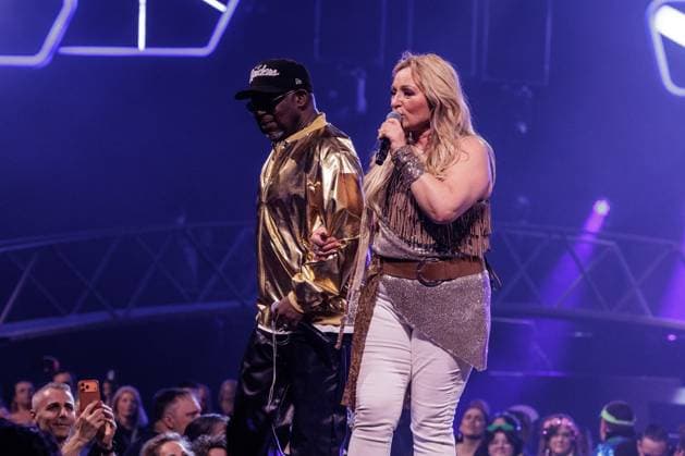 Hasselt, The Netherlands, 2026-04-04 21:59:17 04-04-2026, Trixxo Arena, Hasselt, BEL. I love the 90 s. Photo: NL Image David Heukers. 2 Brothers on the 4th Floor. Desray, Desiree Manders, D-Rock, Rene Phillips Credit: NL Beeld Heukers Media  Copyright: xx x