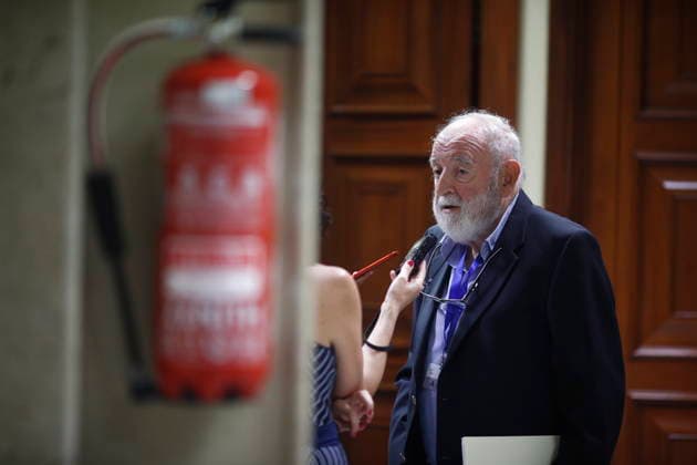 Journalist Diego Carcedo dies ARCHIVE photo Diego Carcedo, president of the Committee of Experts for the renewal of the RTVE Board of Directors, after the meeting in Congress Madrid Madrid Spain  Copyright: xEduardoxParrax 7416371