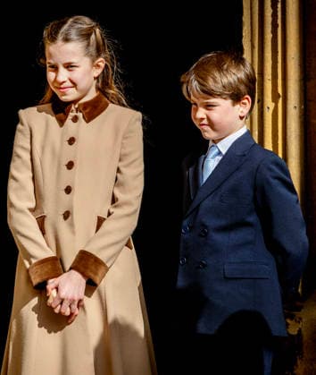 05-04-2026 England Prince Louis and Princess Charlotte attend the Easter Mattins Service at St. Georges Chapel, Windsor Castle on Easter Sunday in Windsor, Berkshire, UK. Â  Copyright: xPPEx