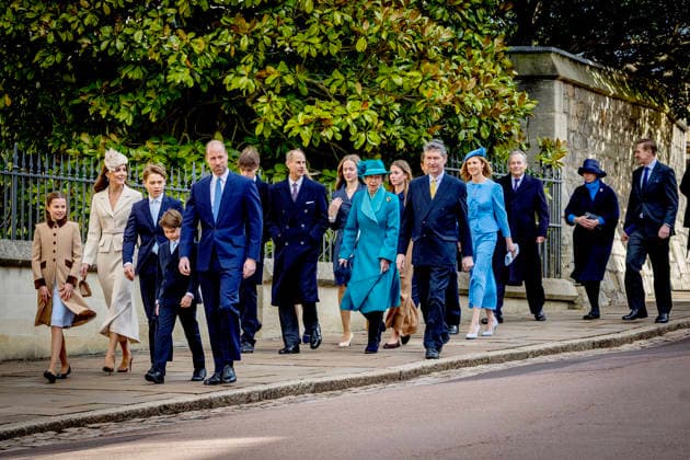 05-04-2026 England Prince of Wales, William and Prince George, the Princess of Wales, Catherine and Prince Louis and Princess Charlotte attend the Easter Mattins Service at St. Georges Chapel, Windsor Castle on Easter Sunday in Windsor, Berkshire, UK. Â  Copyright: xPPEx