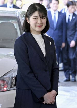 Japan imperial family s trip to Fukushima Japanese Princess Aiko arrives at the Fukushima prefectural government office in Fukushima on April 6, 2026. Emperor Naruhito, Empress Masako and their daughter Princess Aiko are vising the northeastern Japan prefecture to inspect the recovery efforts since the 2011 Great East Japan Earthquake. (Pool photo)  A14AA0005438533P