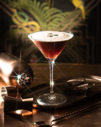 espresso martini photographed in a mood restaurant Stockholm, Stockholm County, Sweden CR_RABE260401-1976411-01