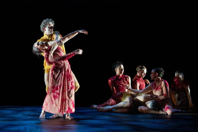 April 6, 2026, Sydney, Nsw, Australia: Dancers perform during the Australian Ballet and Bangarra Dance Theatre s Flora dress rehearsal at the Sydney Opera House. Sydney Australia  - ZUMAt173 20260406_zsp_t173_033 Copyright: xStephanexThomasx