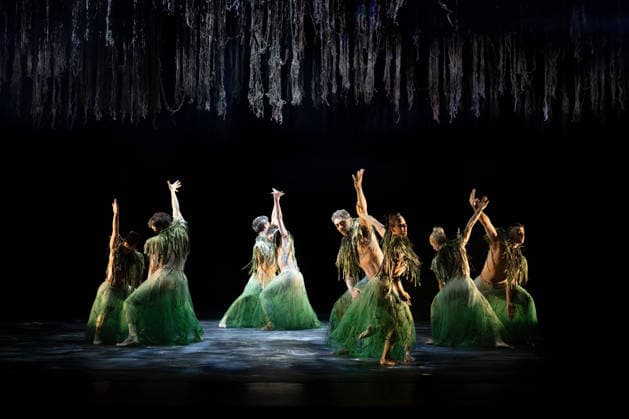April 6, 2026, Sydney, Nsw, Australia: Dancers perform during the Australian Ballet and Bangarra Dance Theatre s Flora dress rehearsal at the Sydney Opera House. Sydney Australia - ZUMAt173 20260406_zsp_t173_026 Copyright: xStephanexThomasx