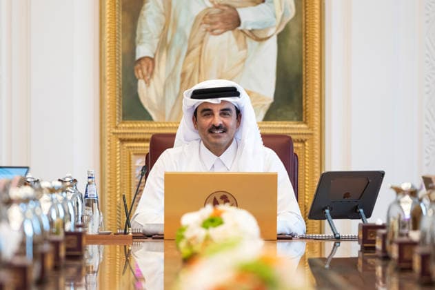 The Emir of Qatar, Sheikh Tamim bin Hamad Al Thani, chairs the first meeting of the Supreme Council for Economic Affairs and Investment for 2026 at the Amiri Diwan. The Emir of Qatar, Sheikh Tamim bin Hamad Al Thani, chairs the first meeting of the Supreme Council for Economic Affairs and Investment for 2026 at the Amiri Diwan. Doha, Qatar, April 6, 2026. Photo by Emiri Diwan Office apaimages Doha Doha Qatar 060426_Qatar_QPO_00(1) Copyright: xapaimagesxEmirixDiwanxOfficex xapaimagesx