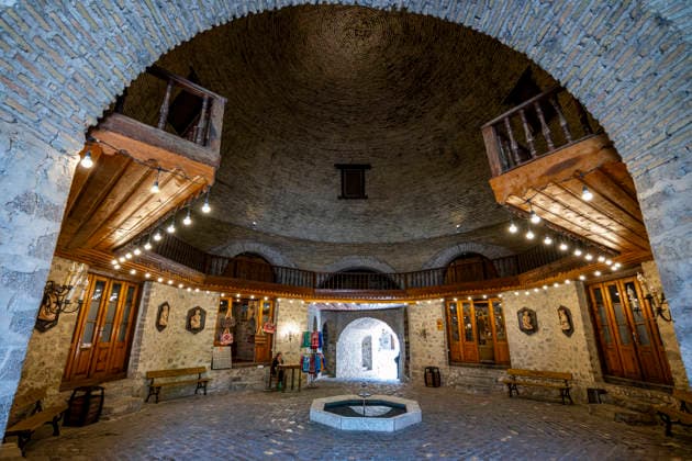Carawanserai in Sheki showcases historic architecture and local culture in Azerbaijan Copyright: MichaelxRunkel 1184-14982