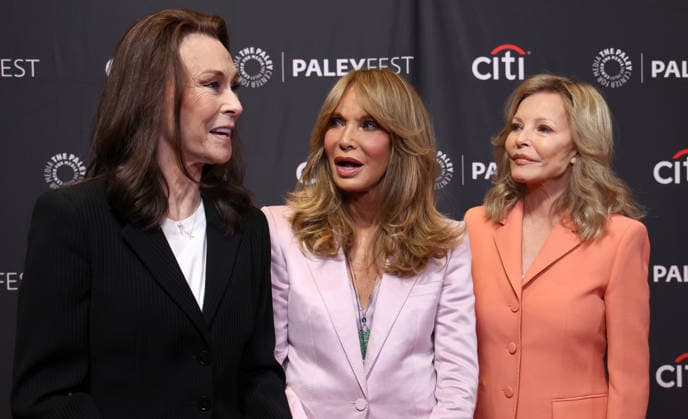 Charlies Angels 50th anniversary celebration at PaleyFest LA 2026 at the Dolby Theatre Featuring: Kate Jackson, Jaclyn Smith, Cheryl Ladd Where: Los Angeles, California, United States When: 06 Apr 2026 Credit: Faye s Vision Cover Images EDITORIAL USE ONLY. NOT FOR USE BY NEWSPAPERS BASED IN THE UK. Copyright: xx coverimg55602128