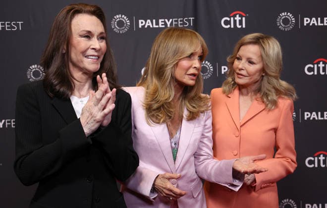 Charlies Angels 50th anniversary celebration at PaleyFest LA 2026 at the Dolby Theatre Featuring: Kate Jackson, Jaclyn Smith, Cheryl Ladd Where: Los Angeles, California, United States When: 06 Apr 2026 Credit: Faye s Vision Cover Images EDITORIAL USE ONLY. NOT FOR USE BY NEWSPAPERS BASED IN THE UK. Copyright: xx coverimg55602129