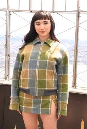 NEW YORK, NY- APRIL 7: Rowan Blanchard pictured as the cast of Hulu™s The Testaments to Visit the Empire State Building Ahead of April 8 Premiere on April 7, 2026 in New York City. Copyright: xmpi099x