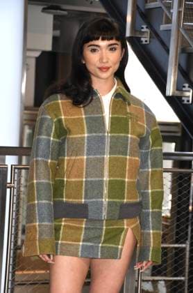 NEW YORK, NY- APRIL 7: Rowan Blanchard pictured as the cast of Hulu™s The Testaments to Visit the Empire State Building Ahead of April 8 Premiere on April 7, 2026 in New York City. Copyright: xmpi099x