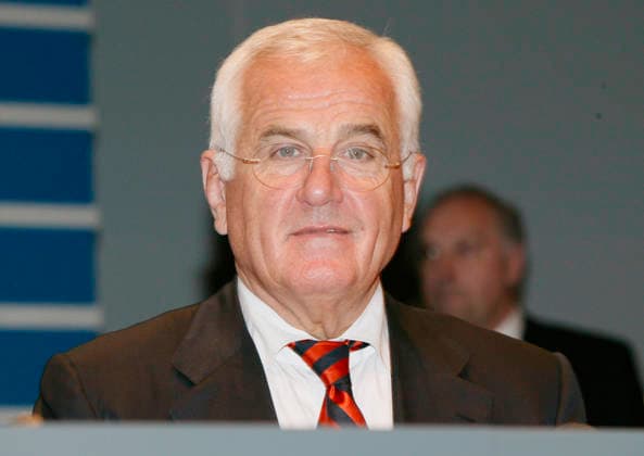2004 VW General Meeting Apr 22, 2004 - Hamburg, GERMANY - Executive board member Dr. PETER HARTZ pictured during Volkswagen AG Annual General Meeting. A German automobile manufacturer and one of the largest automotive companies worldwide, Volkswagen Group, is core market is the European Union and its major subsidiaries include well-known brands like Audi, Bentley, Skoda, Lamborghini, Bugatti, SEAT and the brand Volkswagen itself. Copyright: xVolkmarxSchulzx