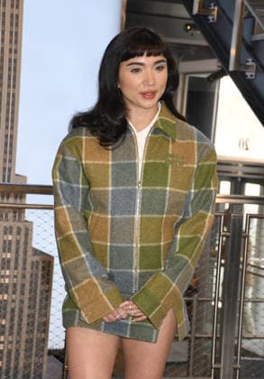 NEW YORK, NY- APRIL 7: Rowan Blanchard pictured as the cast of Hulu™s The Testaments to Visit the Empire State Building Ahead of April 8 Premiere on April 7, 2026 in New York City. Copyright: xmpi099 MediaPunchx