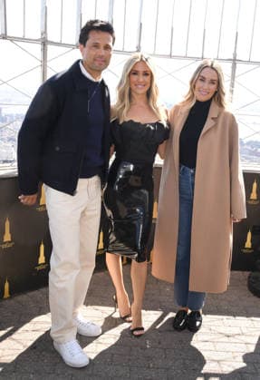 NEW YORK, NY - April 7: Stephen Colletti, Kristin Cavallari and Lauren Conrad pictured as the cast of Laguna Beach: The Reunion visit the Empire State Building in New York City on April 7, 2026 ahead of the April 10 premiere on Roku . Copyright: xmpi099 MediaPunchx