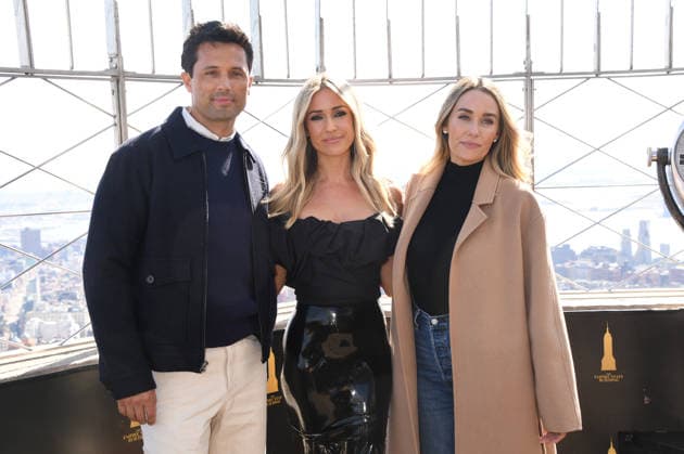 NEW YORK, NY - April 7: Stephen Colletti, Kristin Cavallari and Lauren Conrad pictured as the cast of Laguna Beach: The Reunion visit the Empire State Building in New York City on April 7, 2026 ahead of the April 10 premiere on Roku . Copyright: xmpi099 MediaPunchx