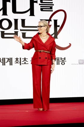 The Devil Wears Prada 2 press conference in Seoul SEOUL, SOUTH KOREA - APRIL 08: Meryl Streep poses during a press conference for the movie The Devil Wears Prada 2 at Four Seasons Hotel on April 08, 2026 in Seoul, South Korea. Hwawon Lee Anadolu Seoul South Korea. Editorial use only. Please get in touch for any other usage.  Copyright: x2026xAnadoluxHwawonxLeex