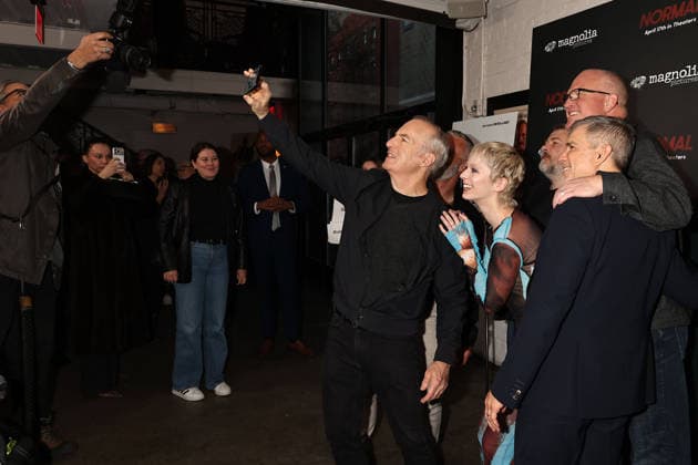 Arrivals for the New York premiere of Normal at the Metrograph Featuring: Bob Odenkirk and Jess McLeod with cast of NORMAL Where: New York, New York, United States When: 07 Apr 2026 Credit: Dave Allocca Starpix INSTARimages EDITORIAL USE ONLY. NOT FOR USE BY NEWSPAPERS BASED IN THE UK. Copyright: xx instar55604562