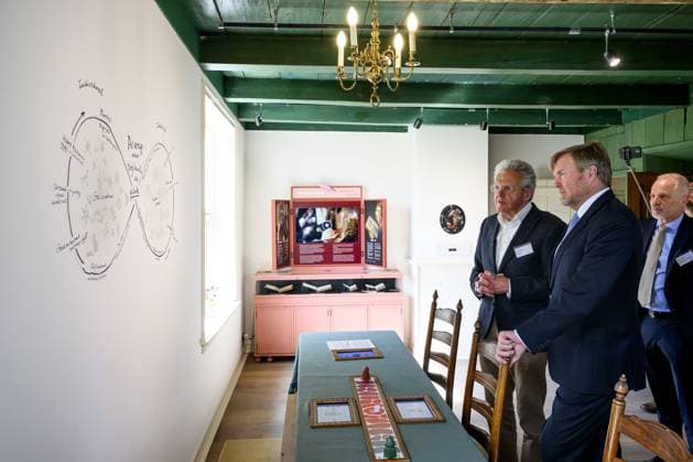 Rijnsburg, The Netherlands, 2026-04-08 13:27:52 RIJNSBURG, 16-12-2026, The Spinoza House King Willem Alexander opens the renovated museum The Spinoza House in Rijnsburg. The museum showcases the life and ideas of philosopher Baruch Spinoza. He moved into the house in 1661 and worked there on his *Ethics*, a philosophical work about God, nature, reason, and emotions. PHOTO: NL Beeld Patrick van Emst Credit: NL Beeld Patrick van Emst  Copyright: xx x