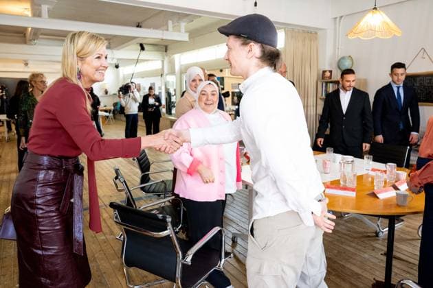 Queen Maxima visits the Amsterdam North community center. Amsterdam, the Netherlands. 08 Apr 2026 Queen Maxima visits De Bol community center. This community center receives support from the Oranjefonds, of which the queen is patroness of. Amsterdam The Netherlands  Copyright: xMischaxSchoemakerx