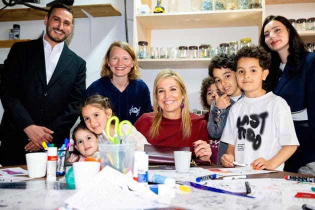 Queen Maxima visits the Amsterdam North community center. Amsterdam, the Netherlands. 08 Apr 2026 Queen Maxima visits De Bol community center. This community center receives support from the Oranjefonds, of which the queen is patroness of. Amsterdam The Netherlands  Copyright: xMischaxSchoemakerx