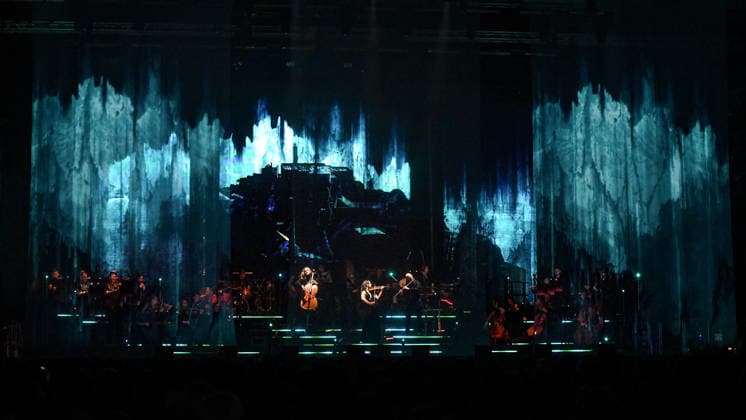 Brose Arena, The World of Hans Zimmer The Immersive Symphony Germany, Bamberg, Brose Arena - 8 Apr 2026 - Concert, Musical - The World of Hans Zimmer The Immersive Symphony Image: The World of Hans Zimmer The Immersive Symphony is a new 2026 arena tour featuring 17+ rearranged orchestral suites from his iconic films. Copyright: xPresseFotoxEvans xRyanxEvansx