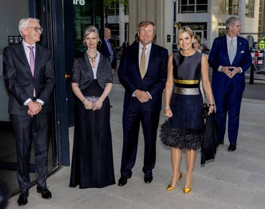 Den Haag, The Netherlands, 2026-04-08 18:32:24 THE HAGUE, 08-04-2026, Royal Conservatory. King Willem Alexander and Queen Maxima attend the anniversary performance celebrating the 200th anniversary of the Royal Conservatory in The Hague. During the evening, they also speak with teachers and students, and afterwards they meet involved students and artists. PHOTO: NLBeeld POOL Albert Nieboer Credit: NL Beeld Patrick van Emst  Copyright: xx x