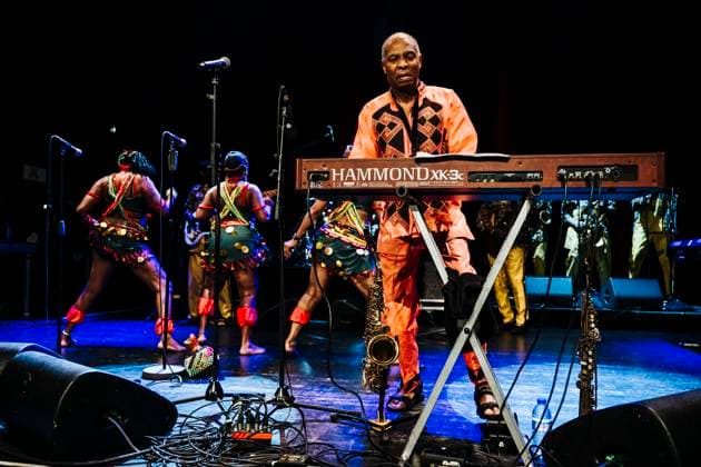 Konzert von Femi Kuti & The Positive Force in Berlin Konzert von Femi Kuti & The Positive Force am 08.04.2026 im Berliner Heimathafen Neukölln., Berlin Berlin Deutschland Neukölln
