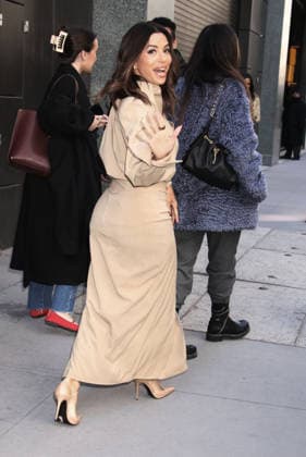 NEW YORK, NY- APRIL 8: Eva Longoria seen at ABC Studios in New York City on April 8, 2026. Copyright: xRWx