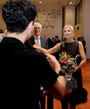 Royal Couple Attends 200th Anniversary Performance - The Hague Royal Conservatory. King Willem Alexander and Queen Máxima attend the anniversary performance celebrating the 200th anniversary of the Royal Conservatory in The Hague. During the evening, they also speak with teachers and students, and afterwards they meet involved students and artists. The Hague, Netherlands on April 8, 2026. Photo by Bruno Press ABACAPRESS.COM The Hague Netherlands  Copyright: xBrunoxPress ABACAx