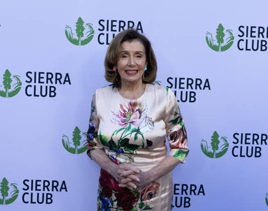April 8, 2026, Los Angeles, California, USA: American Former Speaker of the House NANCY PELOSI, 86, glows on the Red Carpet at the Skirball Cultural Center in Los Angeles, California, before receiving the 2026 Sierra ClubÃ¢â‚¬â ¢s Lifetime Achievement Award at the Sierra Club Trailblazers Ball for her exemplary support of environment stewardship. Los Angeles USA  - ZUMAk144 20260408_znp_k144_020 Copyright: xAmyxKatzx