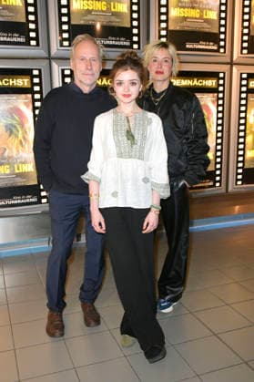 Wolfram Koch, Luca Brüggemann und Susanne Wolff bei der Premiere des Kinofilms Missing*Link im Rahmen der radioeins Reihe Der schöne Mittwoch im Kino in der KulturBrauerei. Berlin, 08.04.2026