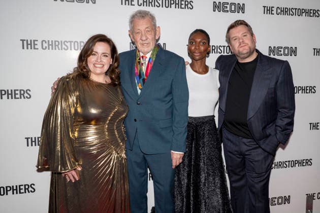 April 8, 2026, New York, New York, USA: SIR IAN MCKELLEN, JESSICA GUNNING, STEVEN SODERBERGH, MICHAELA COEL and JAMES CORDEN attend The Christophers premiere at Metrograph in New York. 8 April 2026 New York USA  - ZUMAa265 20260408_zep_a265_068 Copyright: xEricxAcquayex
