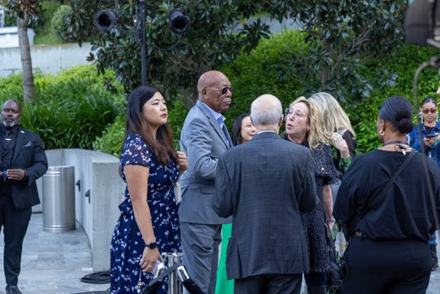 April 8, 2026, Los Angeles, California, USA: American Movie Star MORGAN FREEMAN, 88, prepares to walk the Red Carpet at the Skirball Cultural Center in Los Angeles, California, before the Sierra Club TrailblazerÃ¢â‚¬â ¢s Ball. FREEMAN will receive the Sierra ClubÃ¢â‚¬â ¢s Visionary Award for his support of the environment. Los Angeles USA  - ZUMAk144 20260408_znp_k144_054 Copyright: xAmyxKatzx
