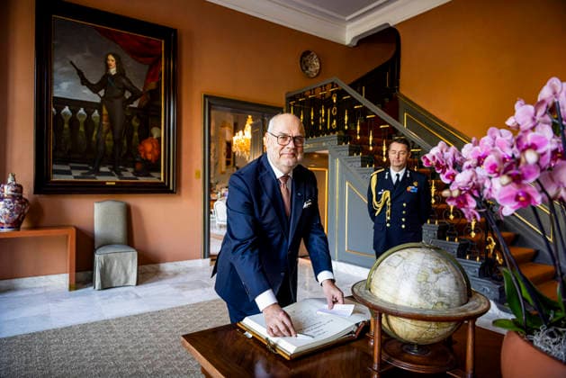 09-04-2026 HtB President Alar Karis of Estonia at palace Huis ten Bosch in The Hague. Â  Copyright: xPPEx