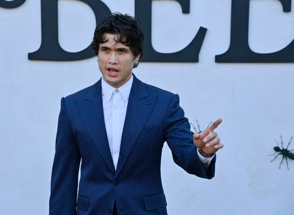 Cast member Charles Melton attends Netflix s dark comedy TV series Beef at the Egyptian Theatre in the Hollywood section of Los Angeles on Wednesday, April 8, 2026. Storyline: Road rage ensues after a parking-lot incident, resulting in a bitter feud between the two antagonists. The vendetta between them and the lengths they ll go to in order to wreak revenge on each other spirals out of control, jeopardizing everything and everyone in their lives.  LAP2026040828 JIMxRUYMEN