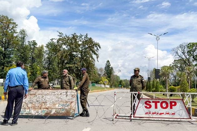 PAKISTAN, ISLAMABAD - APRIL 9, 2026: A view of an entrance to the government quarter ahead of talks between the United States and Iran. Video screen grab. Best quality available Islamabad Pakistan  - ZUMAt113 20260409_zaa_t113_088 Copyright: xIlyaxRyzhovx