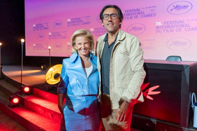 Iris Knobloch, président du festival de Cannes et son mari François Breavoine Press conference with the official announcement of the films in competition for the 79th Cannes International Film Festival on April 9, 2026 Olivier Borde Bestimage Press conference with the official announcement of the films in competition for the 79th Cannes International Film Festival on April 9, 2026 Paris France  Copyright: xOLIVIERxBORDEx xBESTIMAGExOLIVIERxBORDEx xBESTIMAGEx