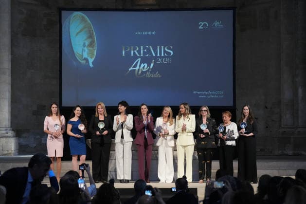 Queen Letizia meets with the Associació de Dones Empresàries Queen Letizia c , accompanied by the president of the Association, Laia Rogel 4d , and the Minister of Equality, Ana Redondo 4i , meets with the Associació de Dones Empresàries de Lleida, on April 9, 2026, in Lleida, Catalonia Spain The meeting, held at the Seu Vella de Lleida and behind closed doors, is part of the events of the 20th anniversary of the association and precedes the presentation of the XVI Premis Ap Lleida, which recognizes the leadership and leadership of women in Lleida, held in the Seu Vella de Lleida and behind closed doors, is part of the events of the 20th anniversary of the association and precedes the delivery of the XVI Premis Ap Lleida, which recognizes Copyright: xDavidxZorrakinox 7425958