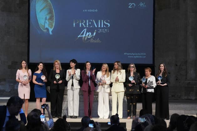 Queen Letizia meets with the Associació de Dones Empresàries Queen Letizia c , accompanied by the president of the Association, Laia Rogel 4d , and the Minister of Equality, Ana Redondo 4i , meets with the Associació de Dones Empresàries de Lleida, on April 9, 2026, in Lleida, Catalonia Spain The meeting, held at the Seu Vella de Lleida and behind closed doors, is part of the events of the 20th anniversary of the association and precedes the presentation of the XVI Premis Ap Lleida, which recognizes the leadership and leadership of women in Lleida, held in the Seu Vella de Lleida and behind closed doors, is part of the events of the 20th anniversary of the association and precedes the delivery of the XVI Premis Ap Lleida, which recognizes Copyright: xDavidxZorrakinox 7425959