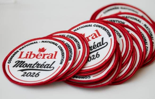 April 9, 2026, Montreal, Pq, CANADA: Merch is seen at the Liberal Convention in Montreal on Thursday, April 9, 2026. Montreal CANADA  - ZUMAc35_ 20260409_zaf_c35_053 Copyright: xChristinnexMuschix