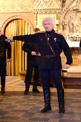 Peter Orloff & der Schwarzmeer Kosaken Chor live bei einem Konzert ihrer Abschiedstournee in der Lutherkirche. Görlitz, 09.04.2026