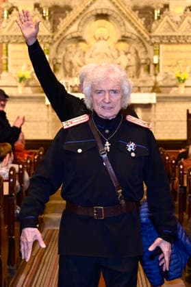 Peter Orloff & der Schwarzmeer Kosaken Chor live bei einem Konzert ihrer Abschiedstournee in der Lutherkirche. Görlitz, 09.04.2026