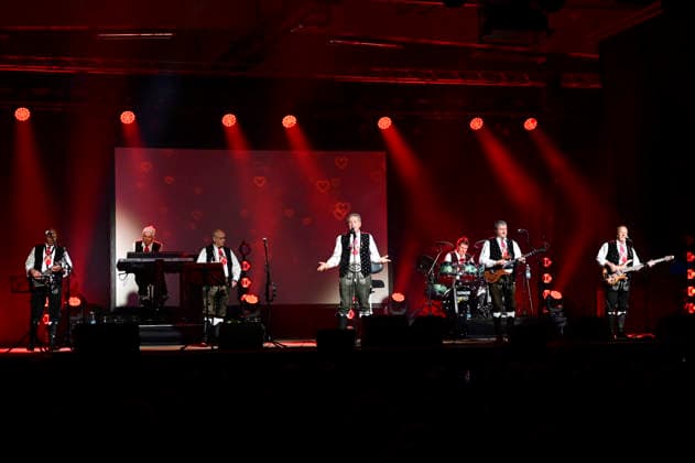 Die Kastelruther Spatzen live bei einem Konzert der Friedensadler˜-Tour im Messe- und Veranstaltungspark. Löbau, 09.04.2026