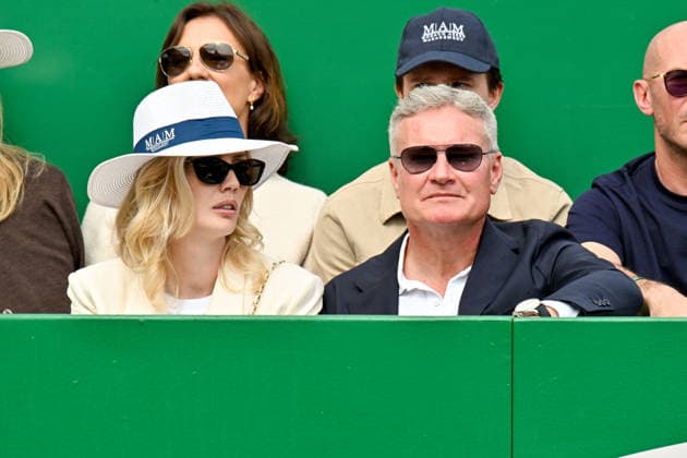 David Coulthard and his partner Sigrid Silversand during the sixth day of the Rolex Monte Carlo Masters at the Monte Carlo Country Club in Monaco, on April 10, 2026 Bruno Bebert Bestimage David Coulthard and his partner Sigrid Silversand during the sixth day of the Rolex Monte Carlo Masters at the Monte Carlo Country Club in Monaco, on April 10, 2026 Monte Carlo Monaco Copyright: xBrunoxBebertx xBestimagexBrunoxBebertx xBestimagex