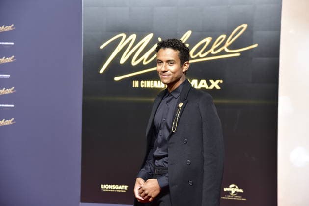 MICHAEL INTERNATIONALE PREMIERE IN BERLIN Jaafar jackson, Neffe von Michael Jackson, spielt die Rolle seines Onkels Ankunft, roter Teppich zum PhotoCall im Rahmen der Intgernationalen Premiere von Global Fan Celebrartion MICHAEL in Berlin am 10.04.2026