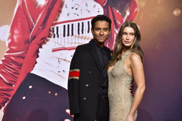 MICHAEL INTERNATIONALE PREMIERE IN BERLIN Jaafar Jackson mit Freundin Maddie Simpson Ankunft, roter Teppich zum PhotoCall im Rahmen der Intgernationalen Premiere von Global Fan Celebrartion MICHAEL in Berlin am 10.04.2026