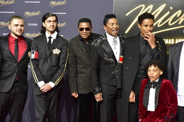 MICHAEL INTERNATIONALE PREMIERE IN BERLIN Bigi Jackson, Prince jackson, Jacki Jackson, Jermain Jackson und Neffe von Michjael Jackson Jaafar jackson, HJauptrolle Ankunft, roter Teppich zum PhotoCall im Rahmen der Intgernationalen Premiere von Global Fan Celebrartion MICHAEL in Berlin am 10.04.2026